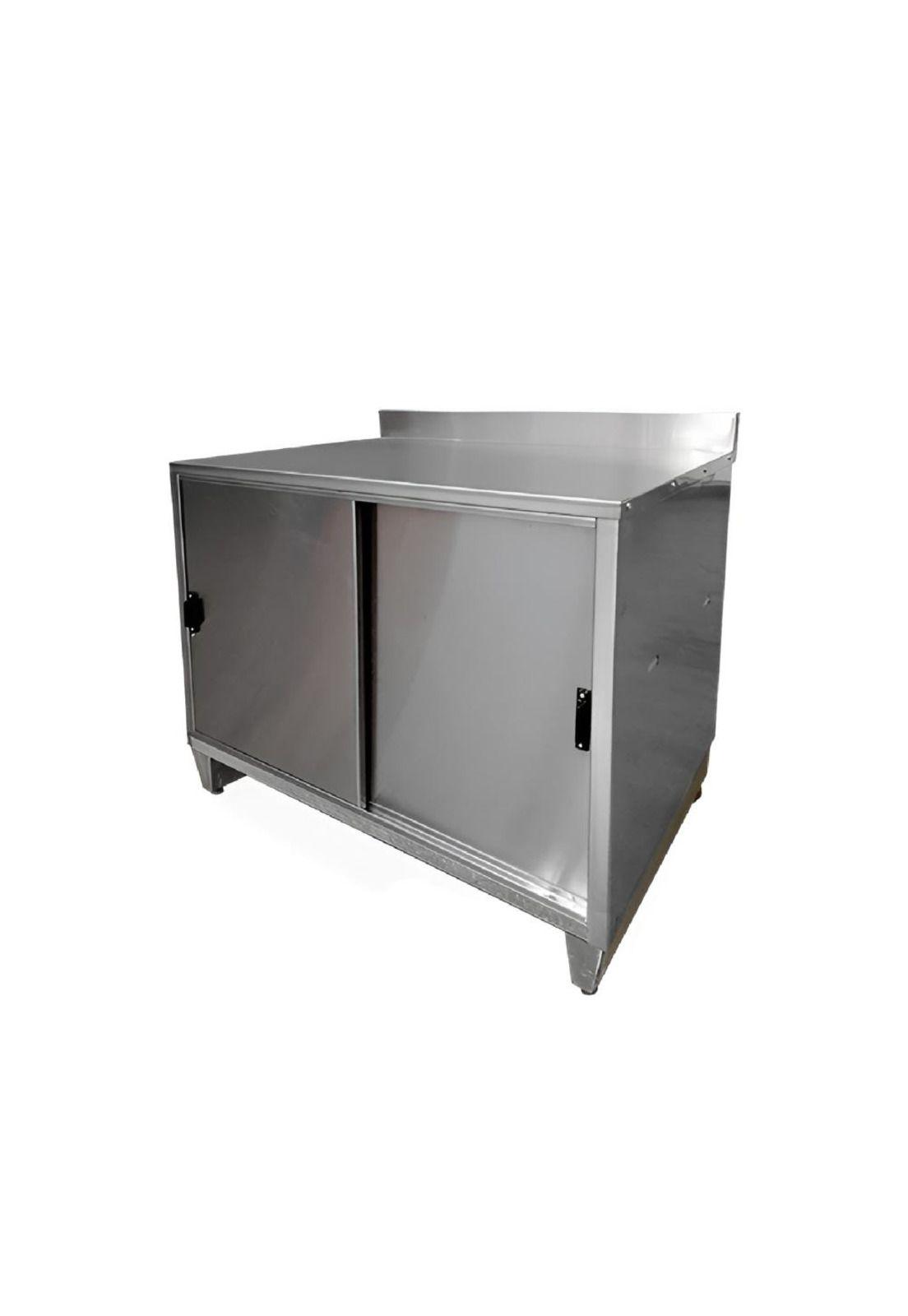 MESON MURAL ACERO INOXIDABLE PUERTAS CORREDERAS 120 CM-0