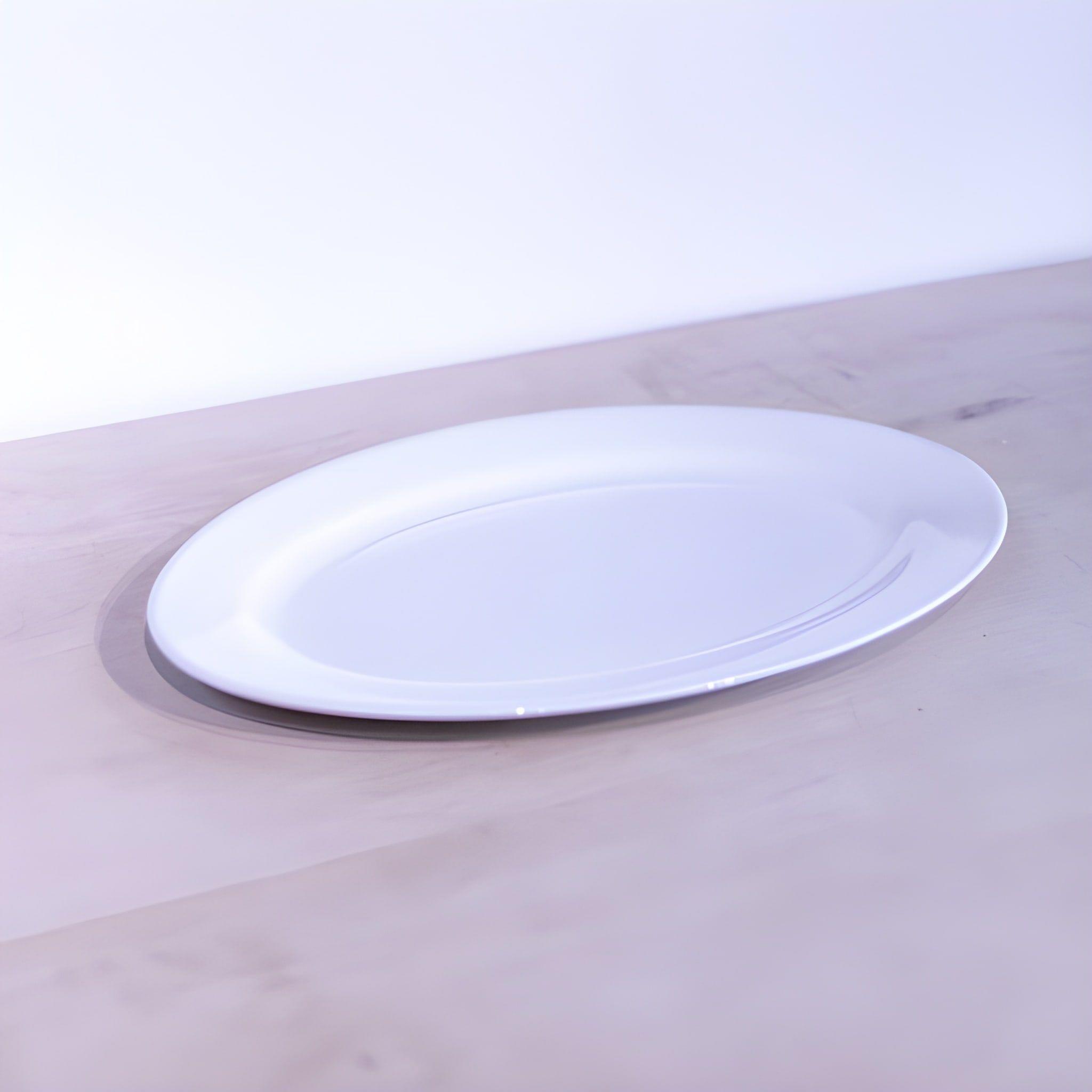 SET DE 6 PLATO OVALADO PORCELANA 35cm TOWER-2