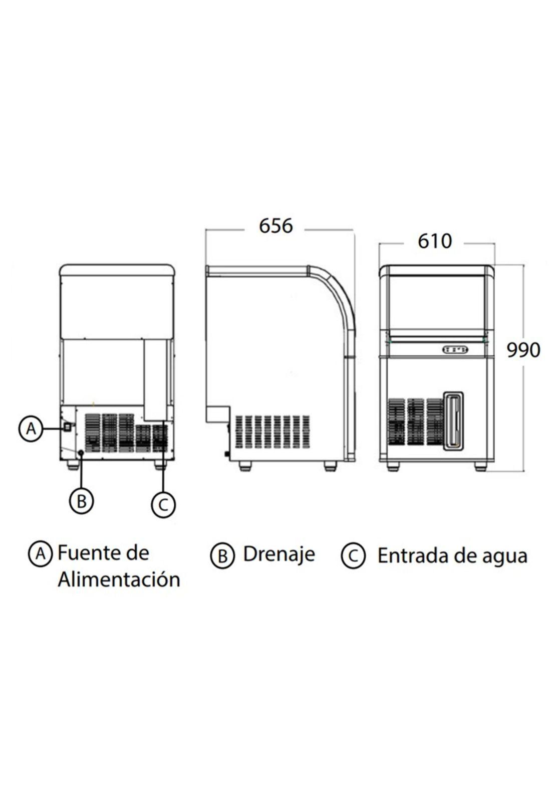 Maquina De Hielo Zbf60-4