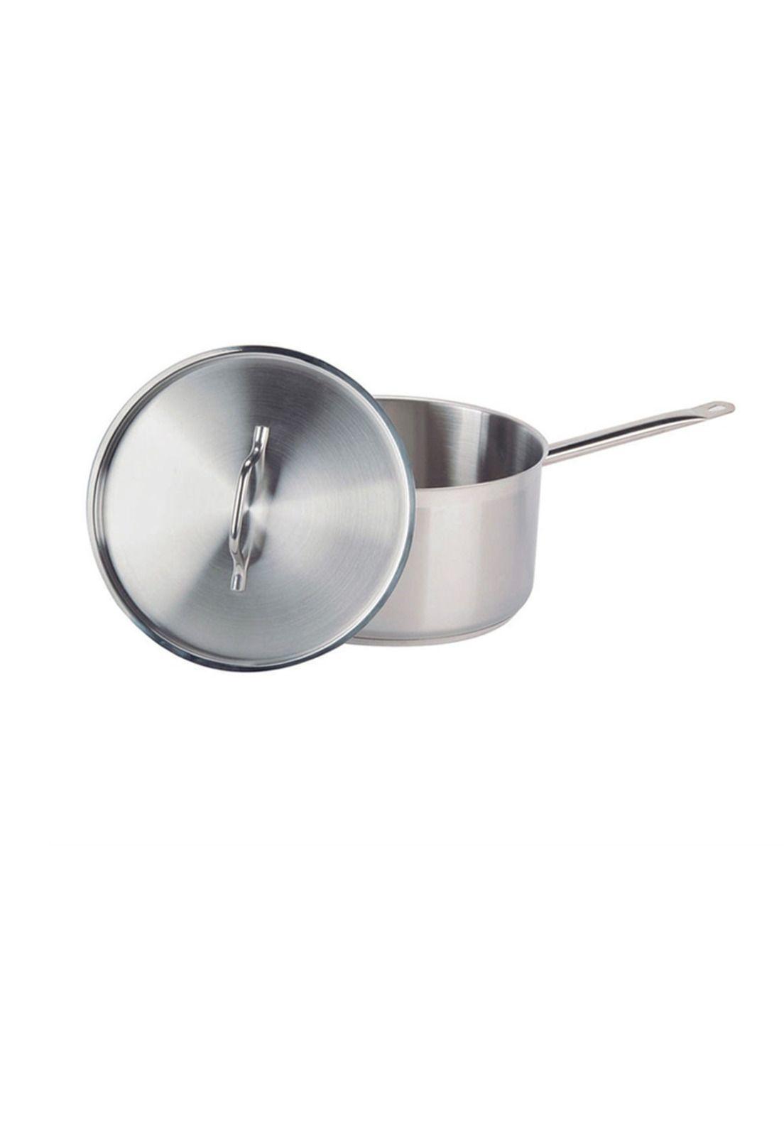 CAZO ALTO ACERO. INOX C/TAPA Y FONDO DIFUSOR 6 lts-1