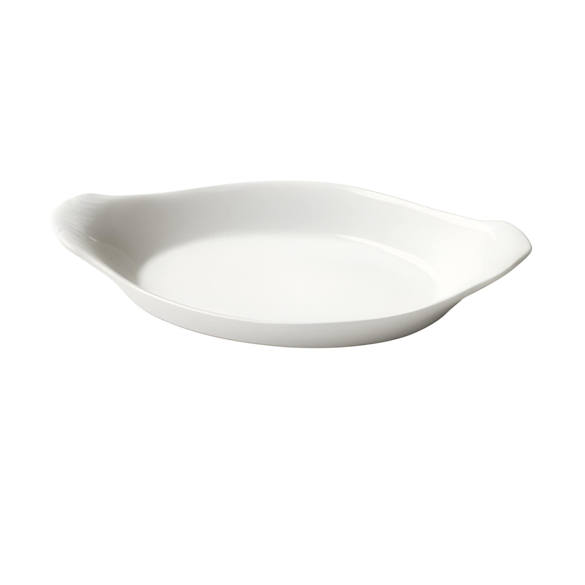Set De 2 Plato Oval Con Orejas Porcelana 22.5 Cm-0