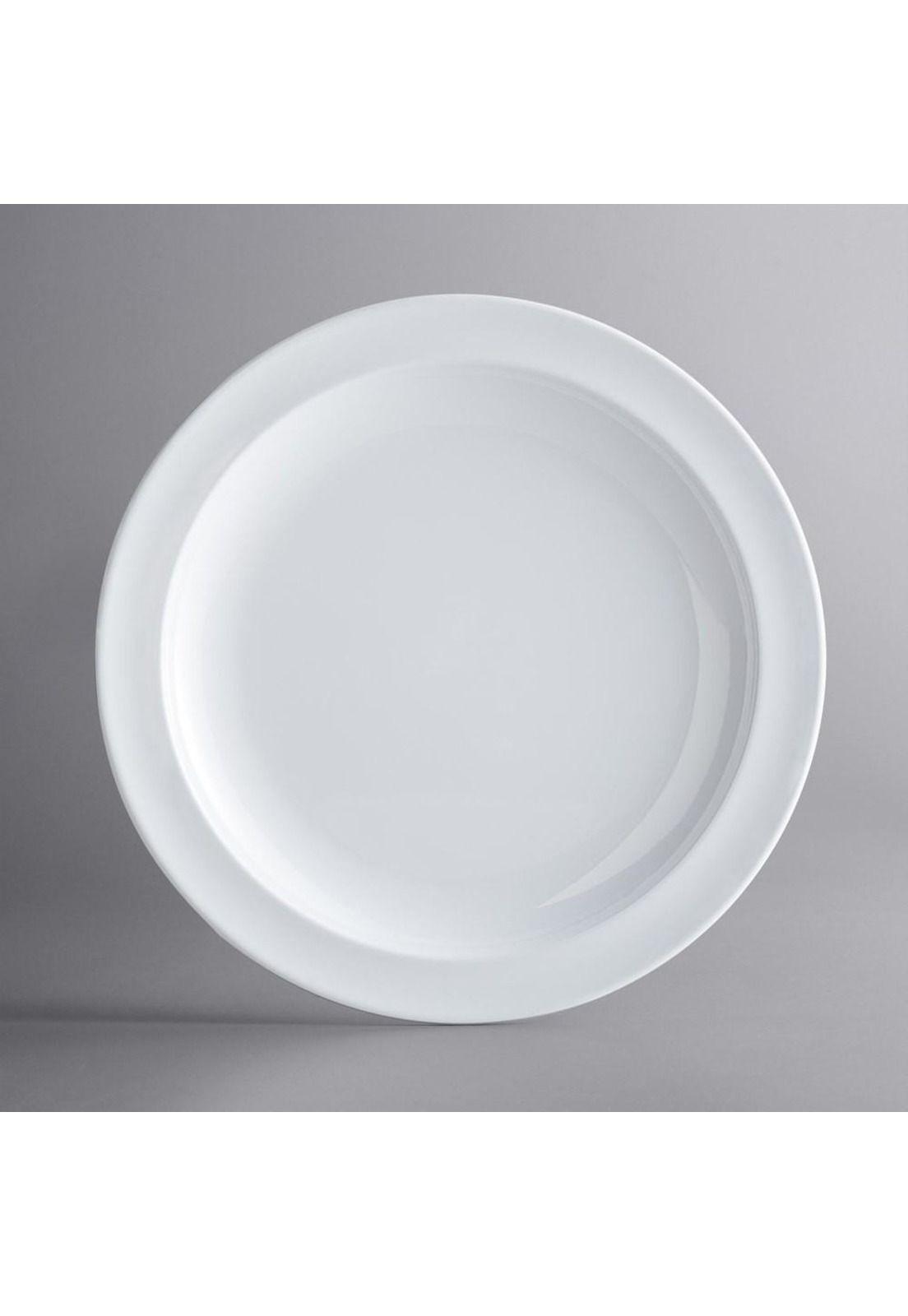 Set De 6 PLATO PIZZA BLANCO 24.5 CM.-0