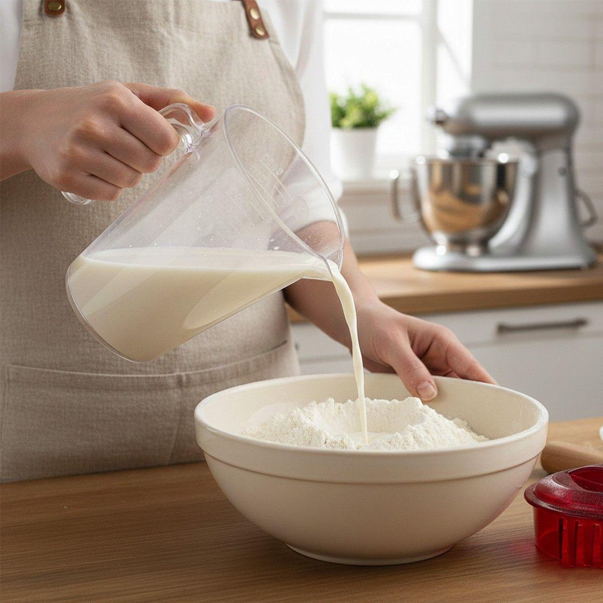 JARRO GRADUADO POLICARBONATO TRANSPARENTE CON TAPA 2 LITROS-2