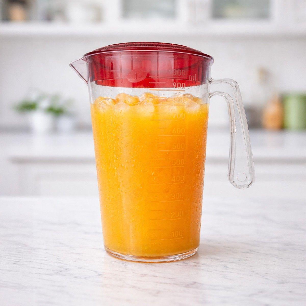 JARRO GRADUADO POLICARBONATO TRANSPARENTE CON TAPA 2 LITROS-6