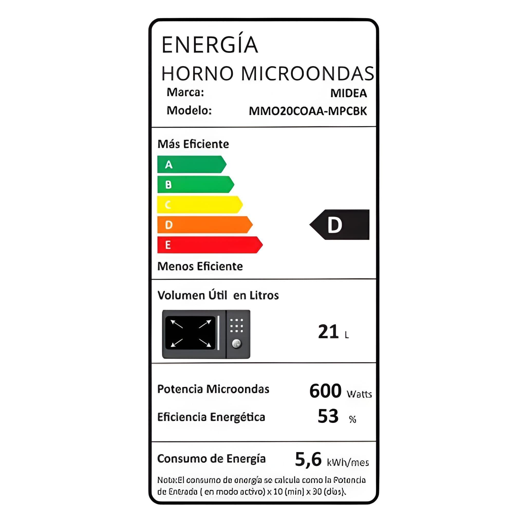 MICROONDAS DIGITAL MIDEA NEGRO 21 LITROS-6