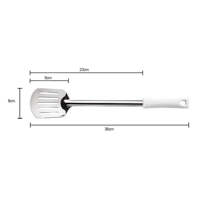 ESPATULA ACERO INOX 23 CM MANGO BLANCO DURAFIO-2