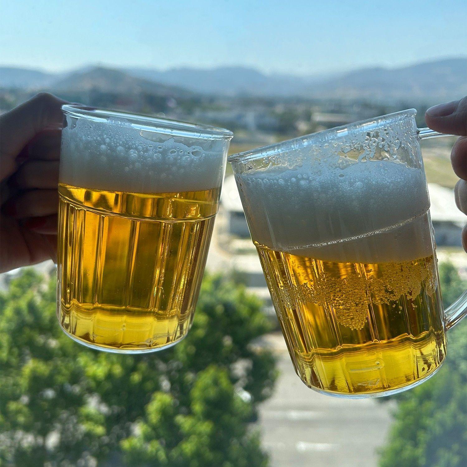 SET DE 4 MUGS CERVEZA POLICARBONATO 400 CC TRANSPARENTE-6