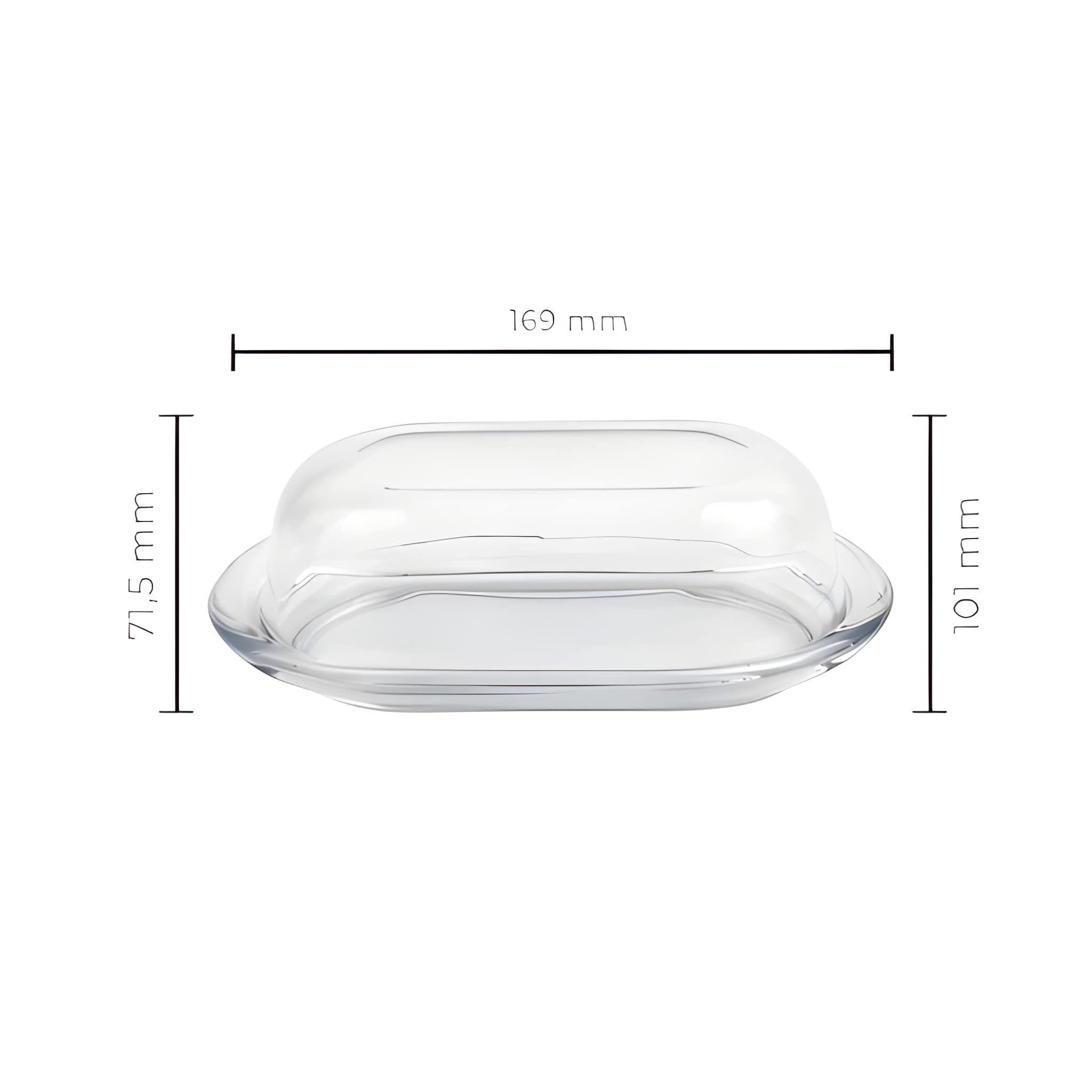 SET DE 2 MANTEQUILLERO VIDRIO LÍNEA BASICA-3