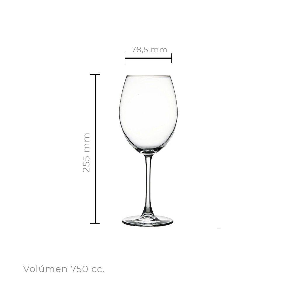 SET 6 COPA DEGUSTACION CRISTAL 750 CC. LINEA RESERVA-2