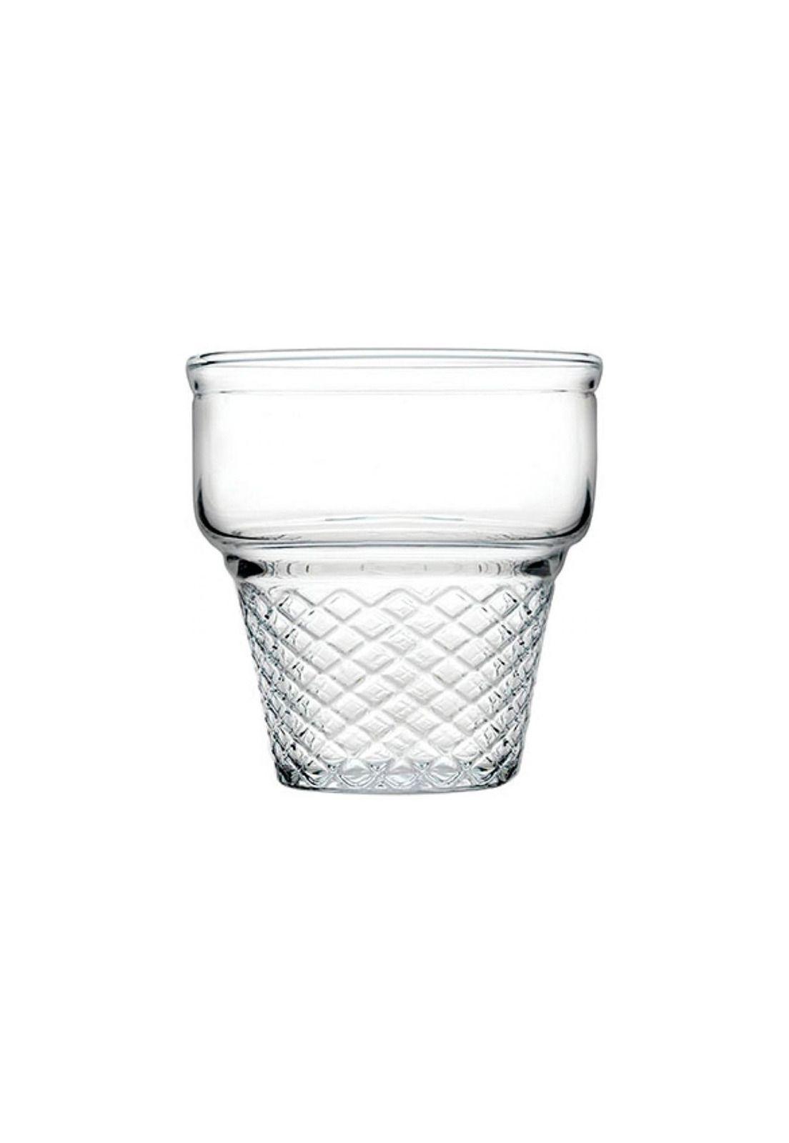 Set De 6 De Copa De Helado Postre Tipo Cono Vidrio Templado 245 Cc.-0