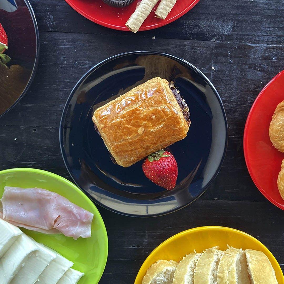 SET DE 6 PLATOS MELAMINA NEGRO 16 CM-4