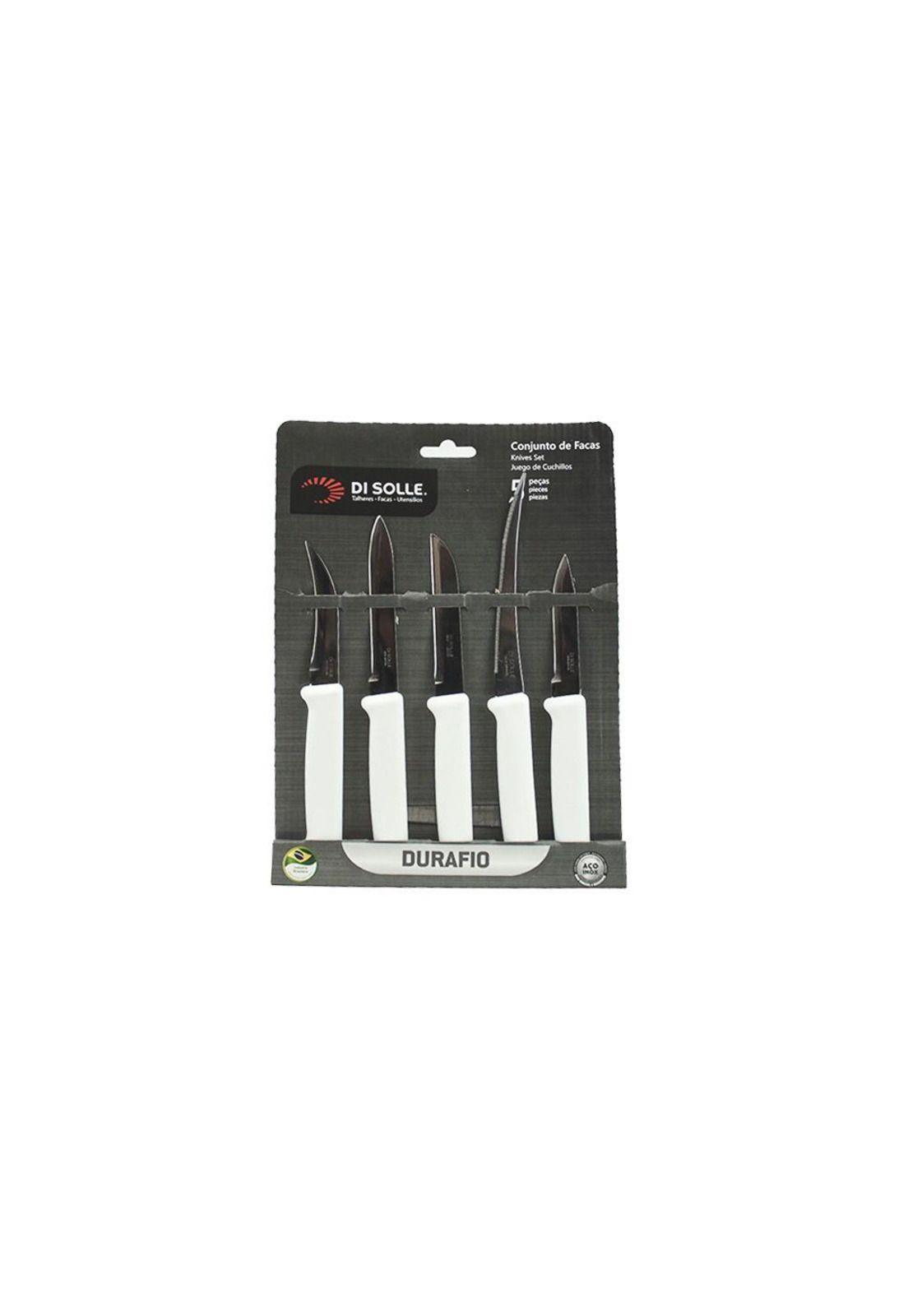 KIT DE 5 CUCHILLOS DE LEGUMBRES BLANCO-5