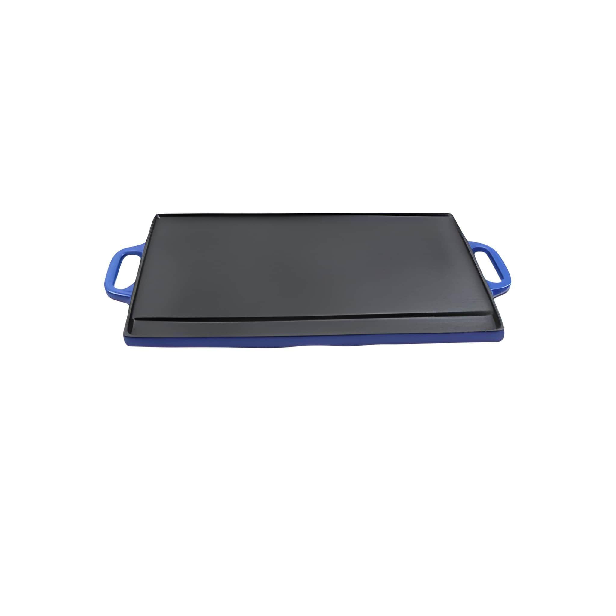 PLANCHA REVERSIBLE HIERRO AZUL 50x23.5x1.6 cm-3