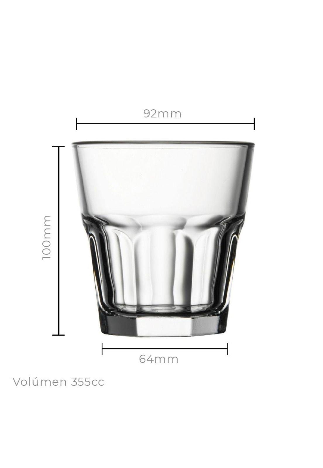 Set De 6 Vaso Whisky Mod. Casablanca 355 Cc.-2