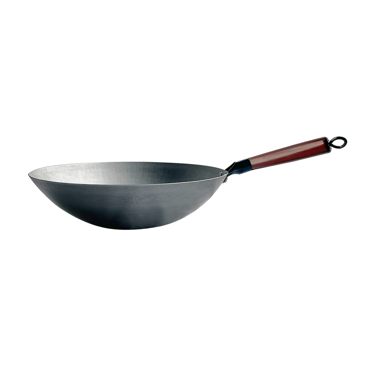 WOK DE HIERRO CÓNCAVO CON MANGO 34 CM-3