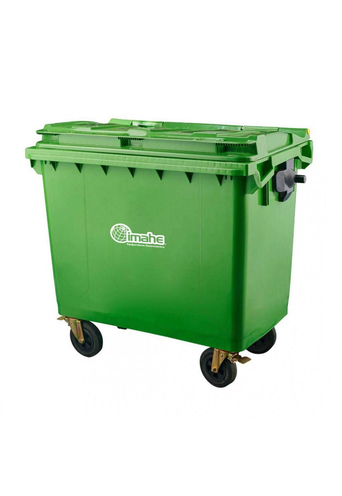 Basurero 660 Litros Color Verde-0