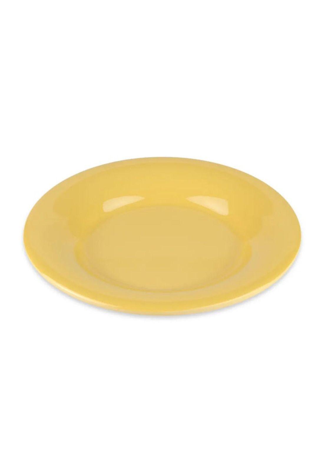 Set De 6 PLATO MELAMINA AMARILLO 14 cm-2