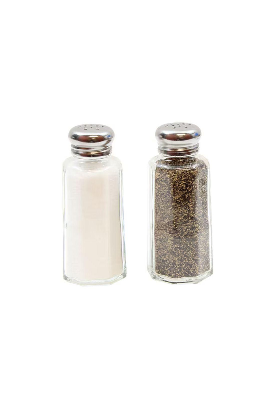 Set de 2 Saleros y Pimentero De Vidrio 2 Oz-2