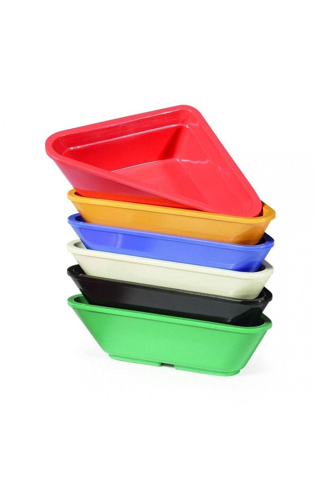 Set De 6 RAMEKIN TRIANGULAR MELAMINA AZUL 60 ml-0