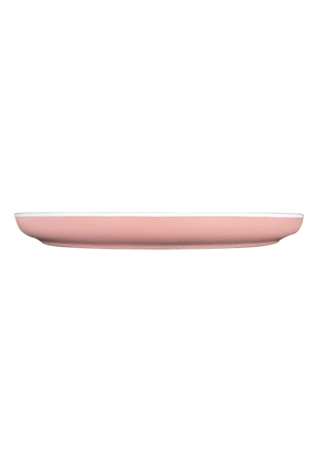 SET DE 4 PLATO PRINCIPAL CERAMICA RUSTICA 27 CM ROSADO LINEA-2