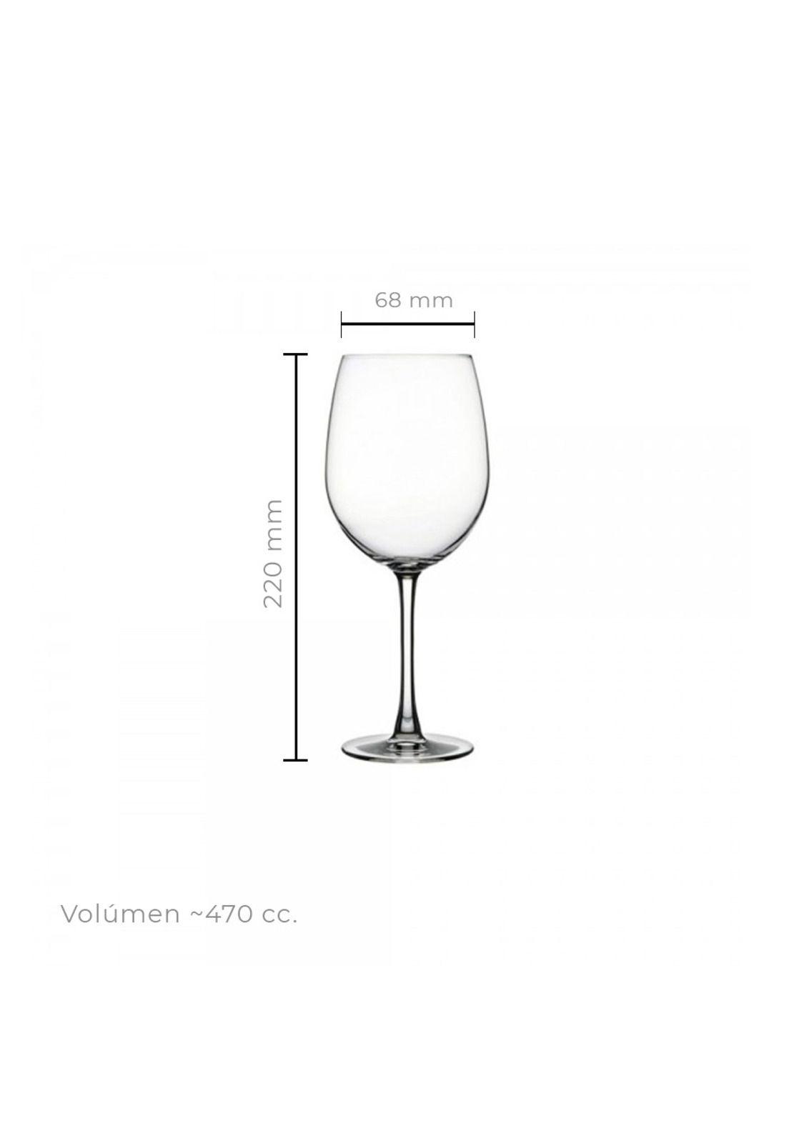 SET 6 COPA VINO TINTO CRISTAL 460 CC. LINEA RESERVA-1