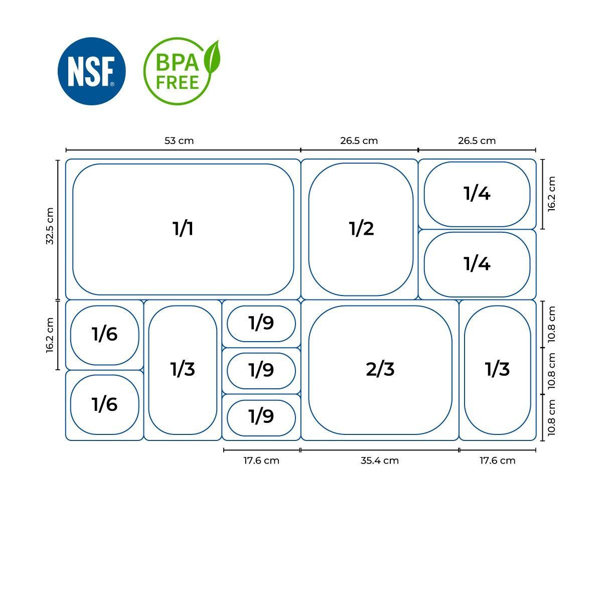CONTENEDOR GN POLICARBONATO TRANSPARENTE 1/6X10 CM-2