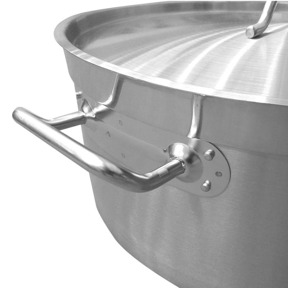 OLLA ARROCERA ACERO INOXIDABLE CON TAPA Y FONDO DIFUSOR 27 LTS-3