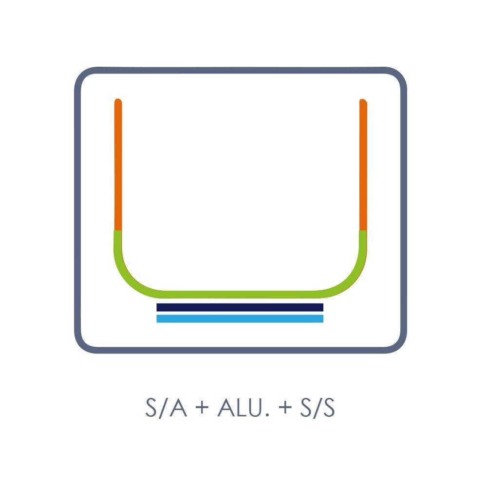 OLLA ARROCERA ACERO INOXIDABLE CON TAPA Y FONDO DIFUSOR 27 LTS-9