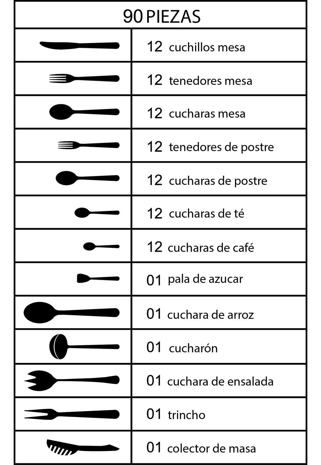 JUEGO DE CUBIERTOS 90 PIEZAS ACERO INOXIDABLE-5