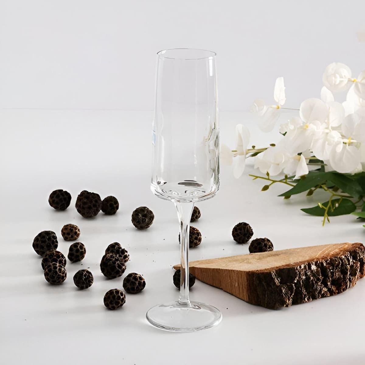 SET 6 COPAS CHAMPAGNE 190 CC LINEA ICONIC-3