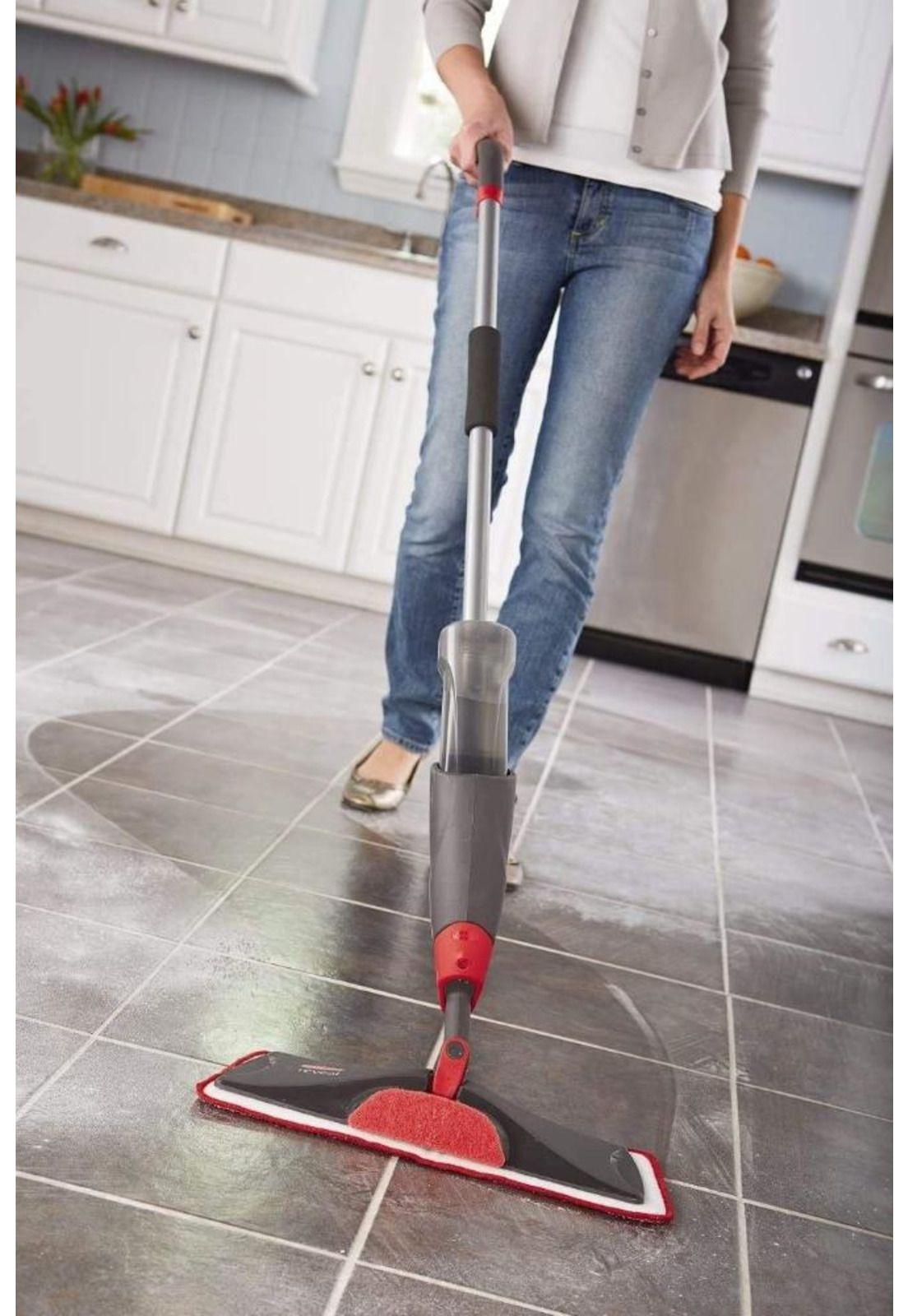 KIT DE LIMPIEZA RUBBERMAID CON MOPA MICROFIBRA Y SPRAY-1