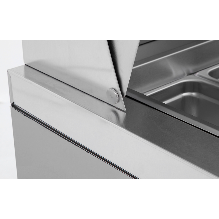 SALSERA REFRIGERADA 2 PUERTAS MEGATOP ACERO INOXIDABLE 153 CM NORKALT-4