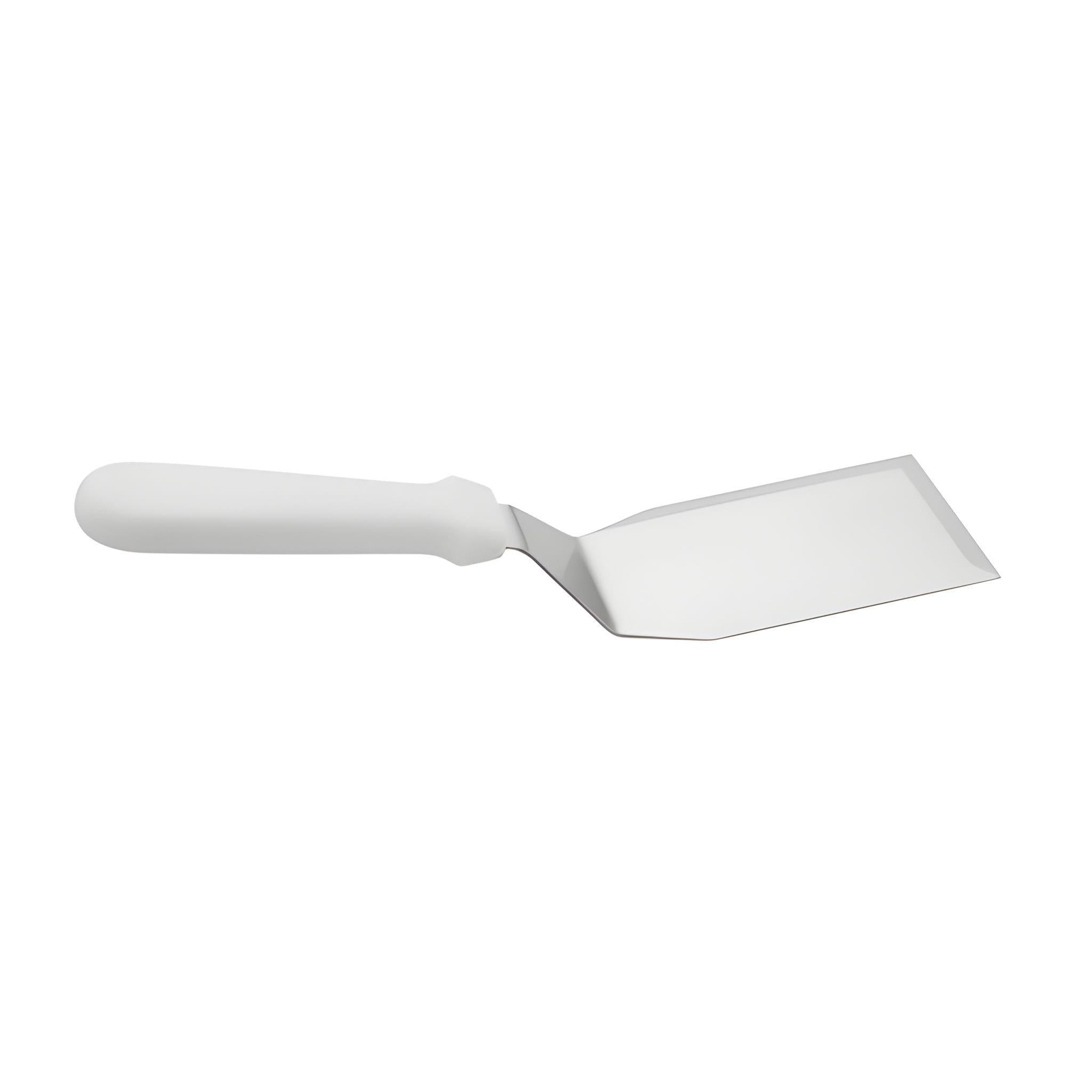 ESPATULA PLANCHA CURVA SOLIDA MANGO BLANCO 26 CM-2