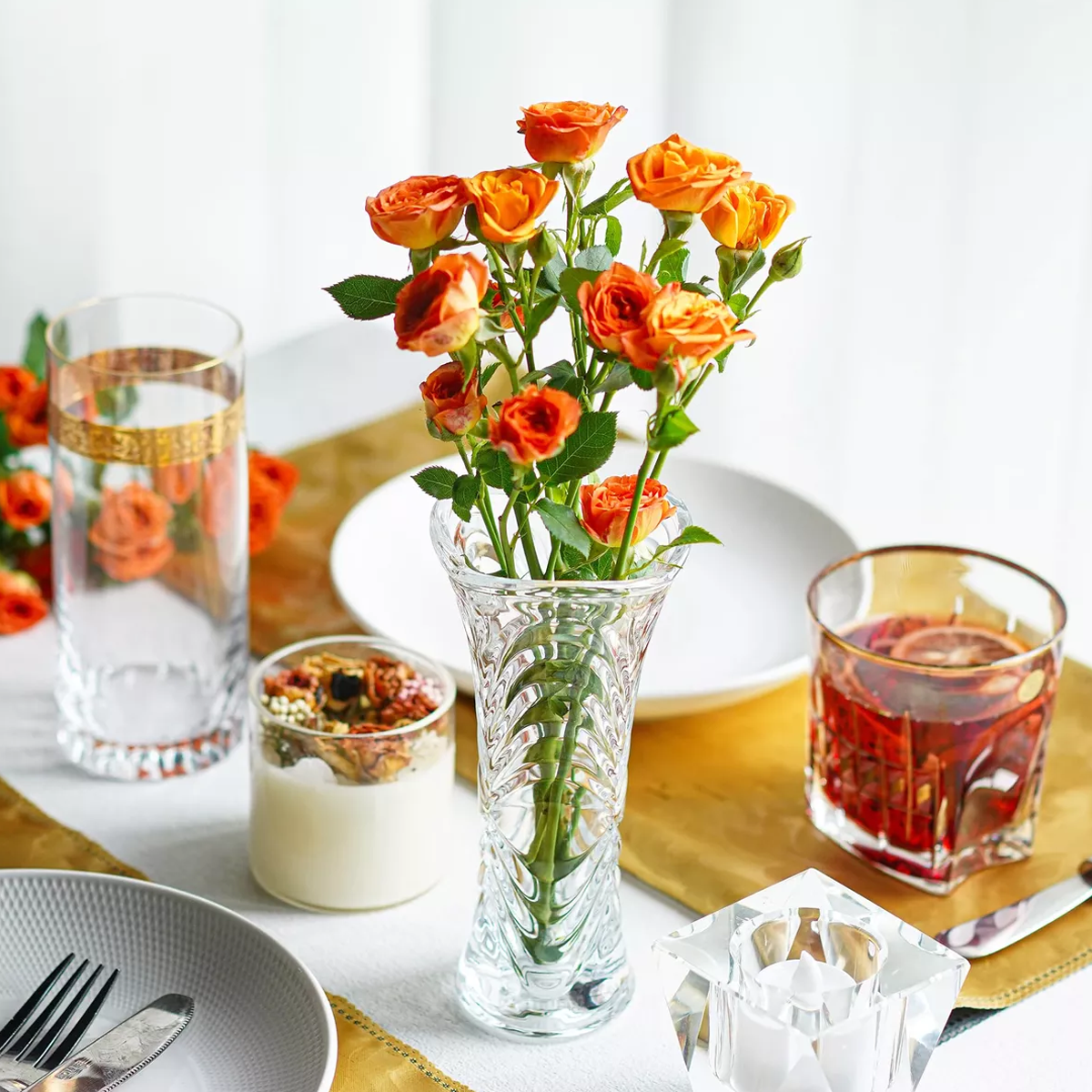 Florero Vidrio Redondo 18 Cm-2