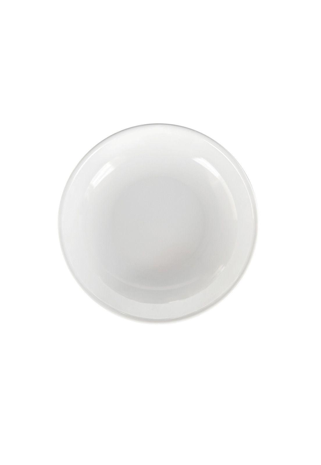 SET DE 6 PLATOS DE MELAMINA HONDO SIN BORDE BLANCO 19 CM LIN-2