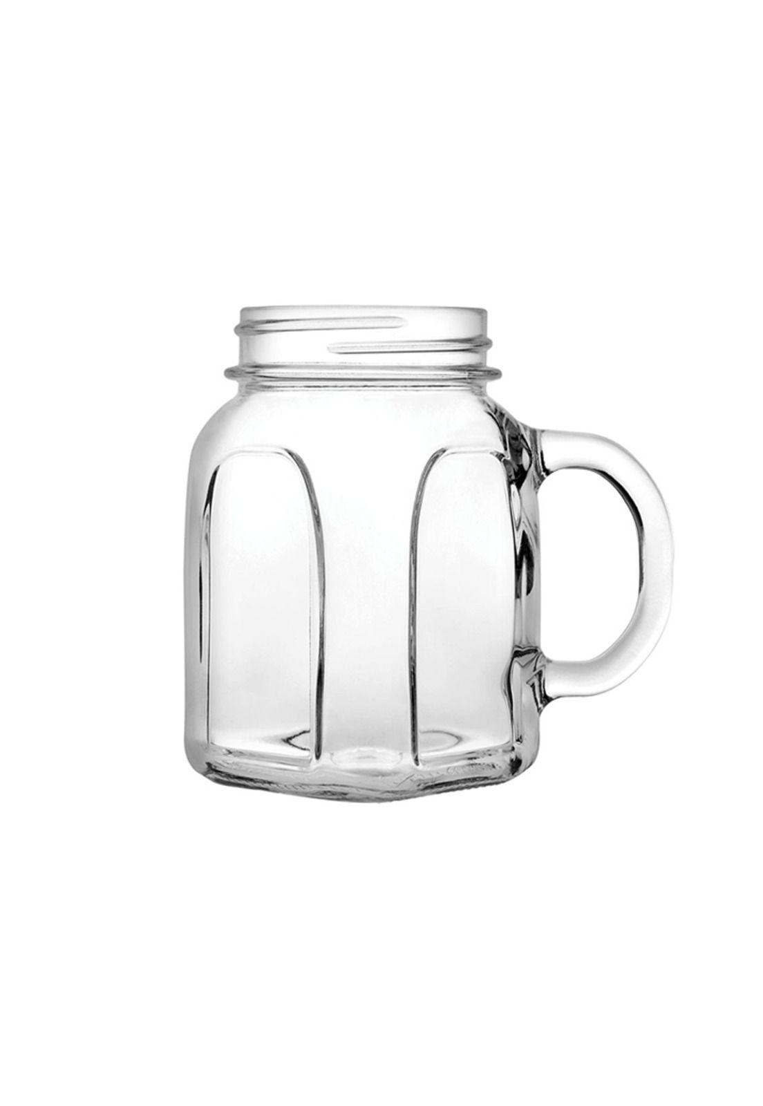 Set De 6 Frasco Vidrio Con Asa 450 Cc. Pasabahce Sin Tapa-0