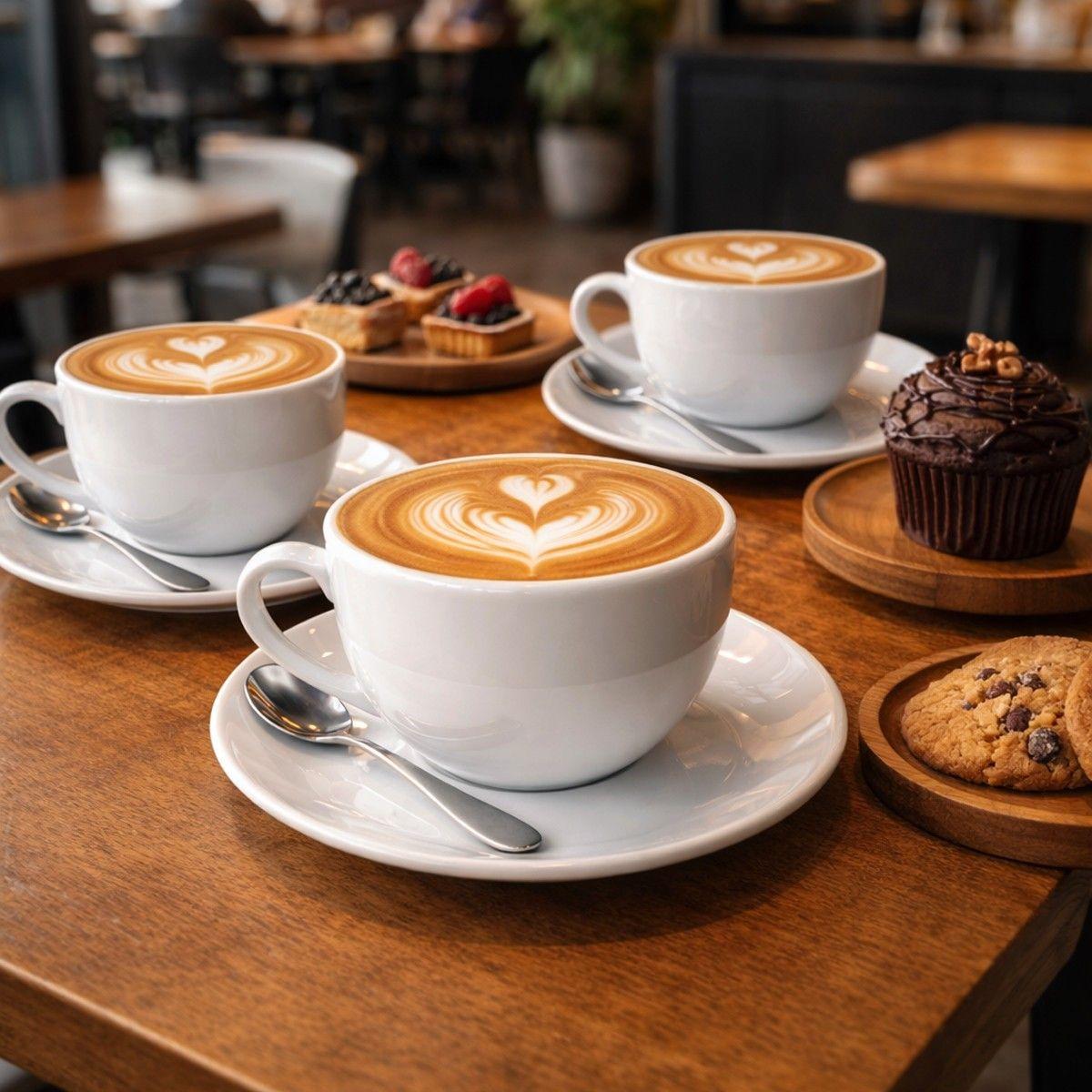 SET DE 6 TAZAS Y PLATO DE TE PORCELANA 220CC COUPE LÍNEA PADUA-3