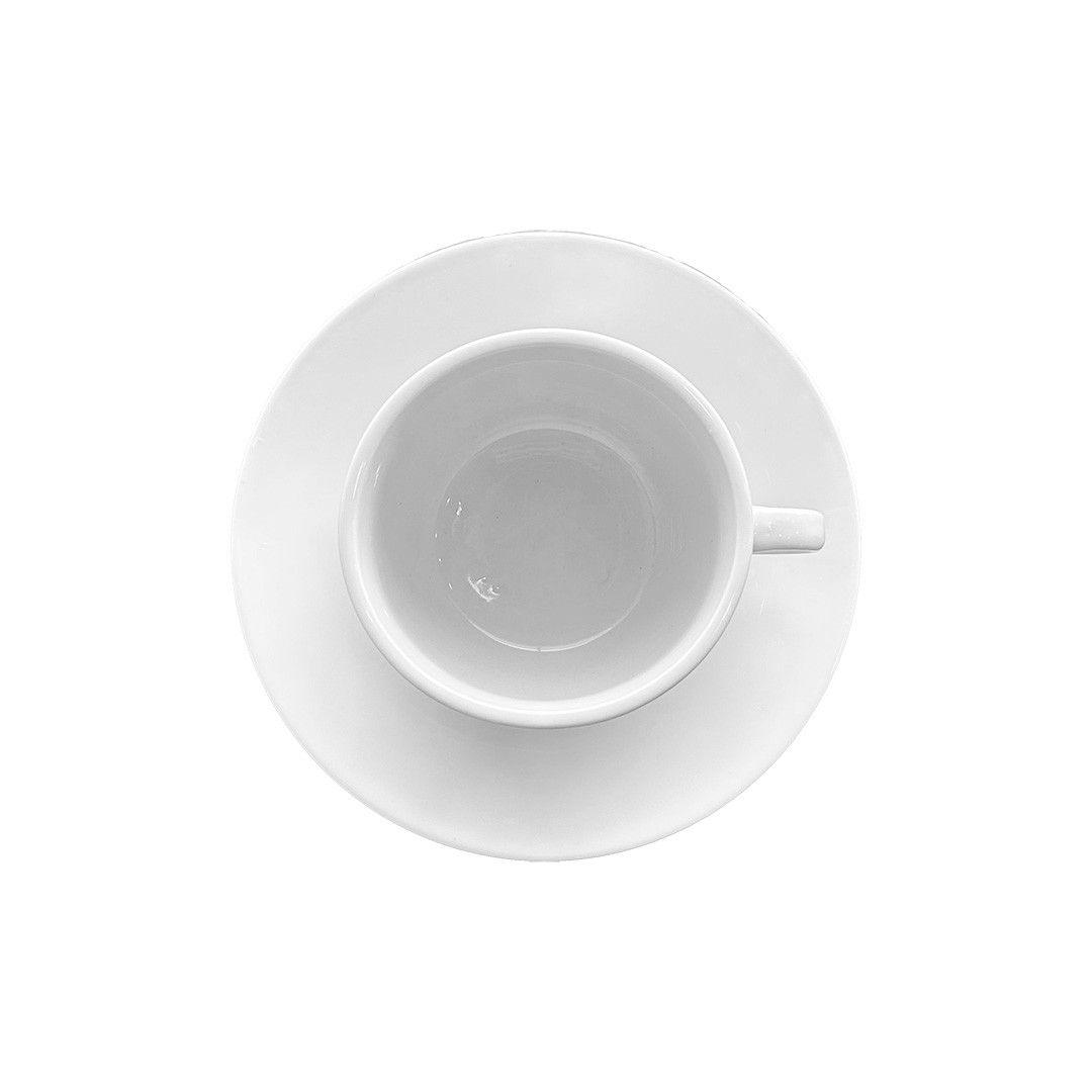 SET DE 6 TAZAS Y PLATO DE TE PORCELANA 220CC COUPE LÍNEA PADUA-6