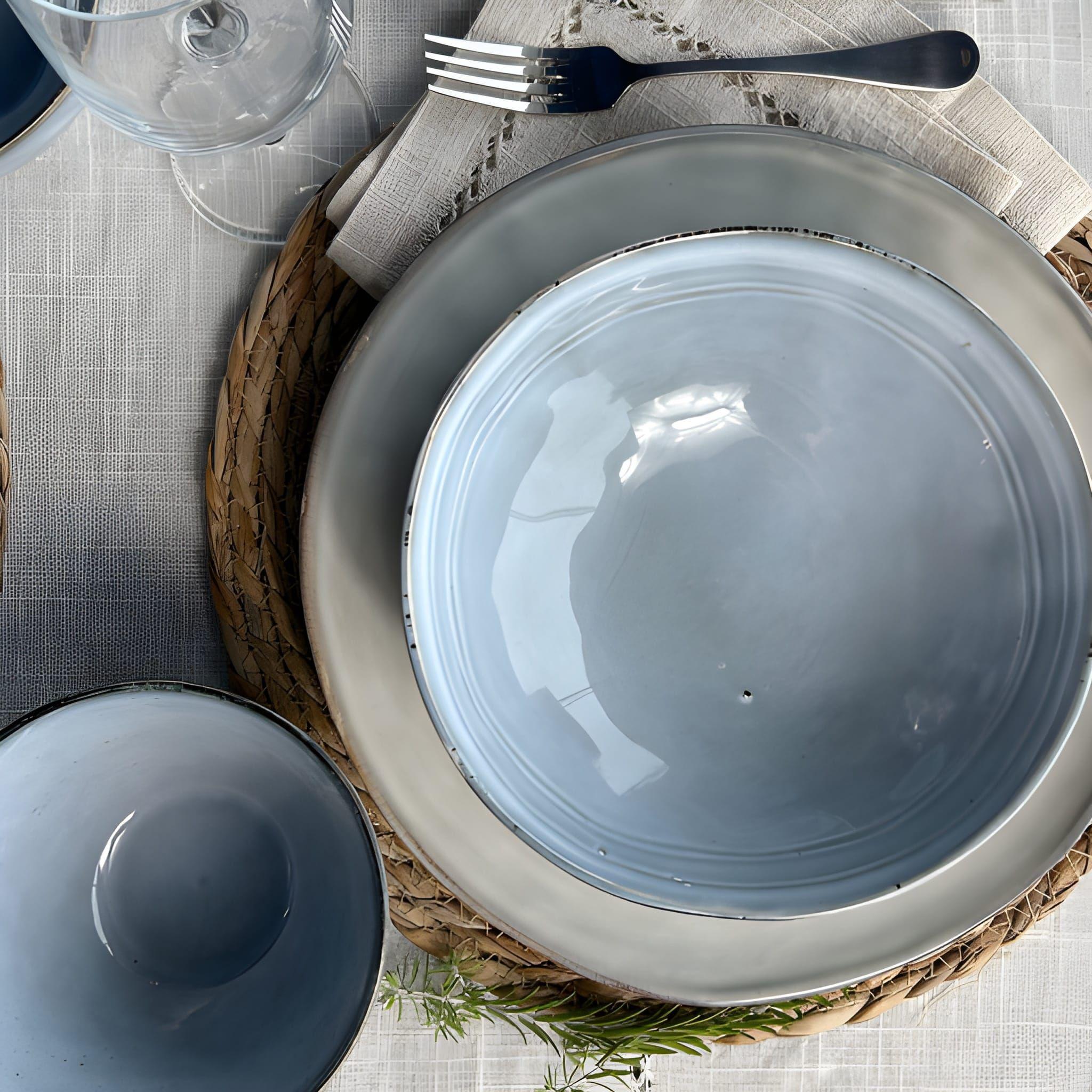 Set De 6 Bowl Redondo Ceramica 19.5X6.5 Cm Linea Terra-2