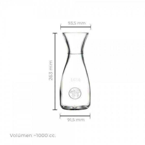 Set De 2 Botella De Vidrio 1 Litro Linea Bacchus-3