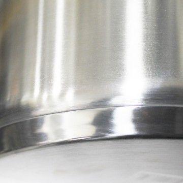 CAZO BAJO ACERO INOXIDABLE CON TAPA Y FONDO DIFUSOR 3.6 LITROS-5