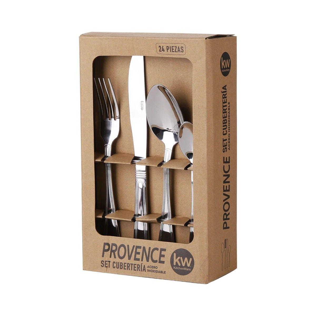 SET DE CUBIETOS 24 PIEZAS PROVENCE ACERO INOXIDABLE-2