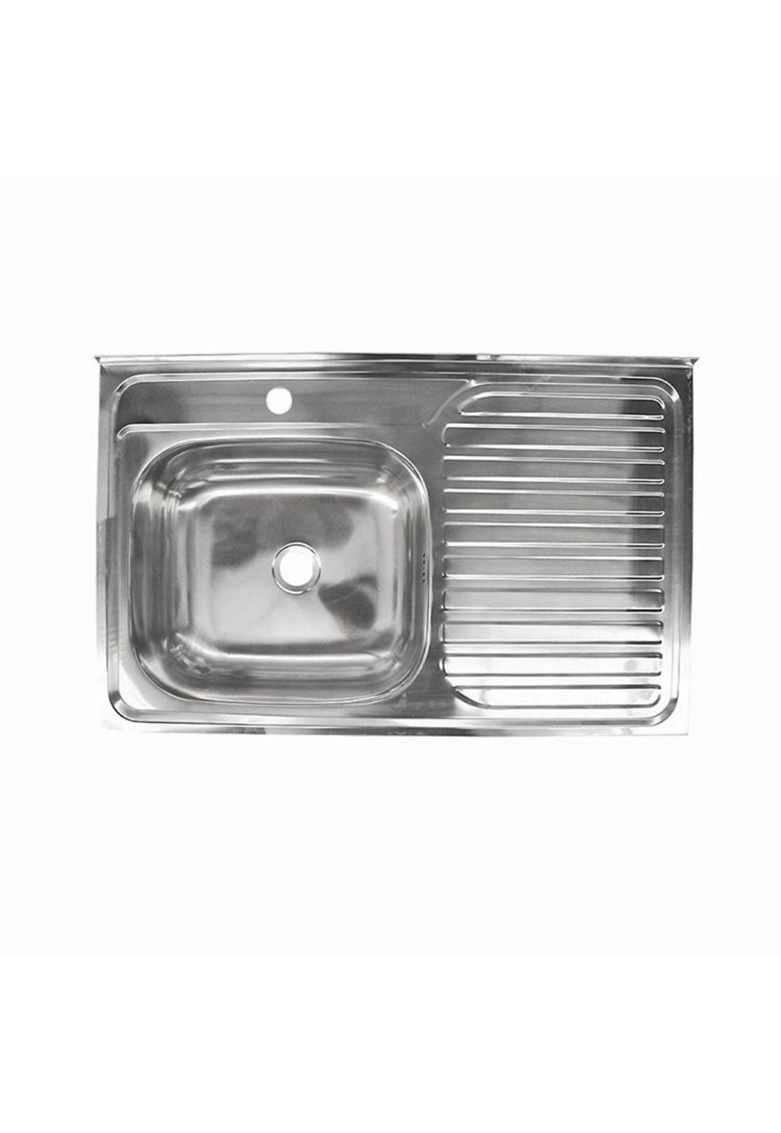 Lavaplato Single Mural Con Secador Derecho 80X50X15Cm-0