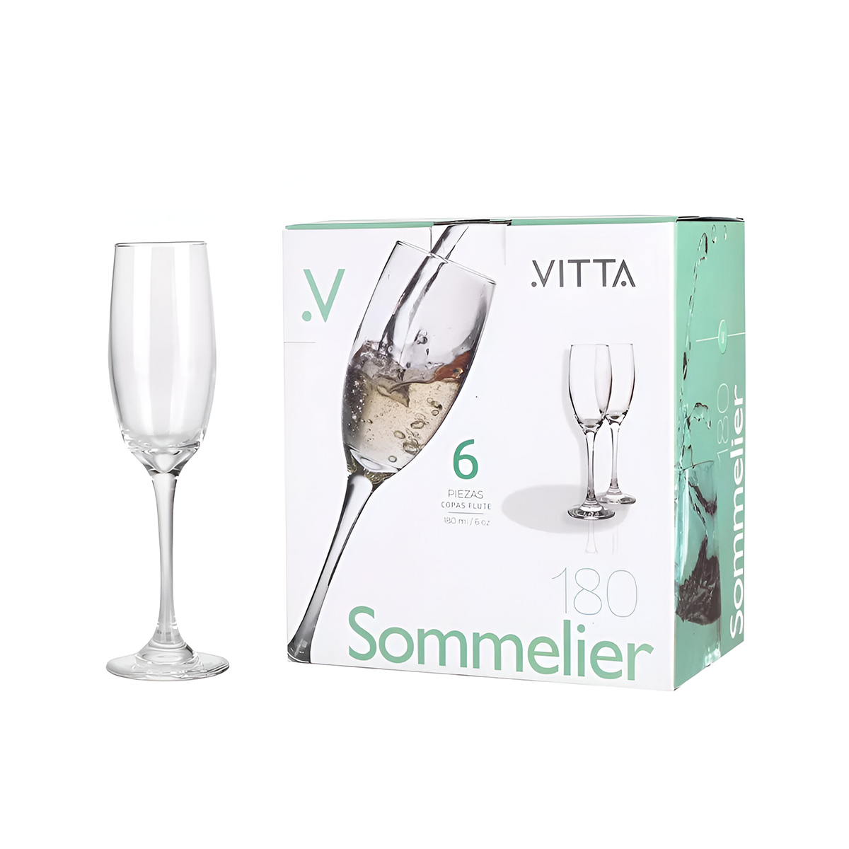 SET DE 6 COPA CHAMPAGNE 180 ML. LÍNEA SOMMELIER-4