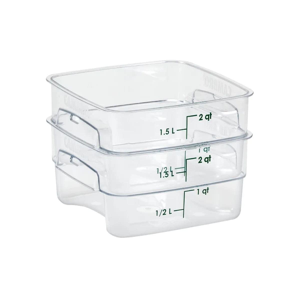 RECIPIENTE GRADUADO CUADRADO POLICARBONATO 1.9 LITROS-2