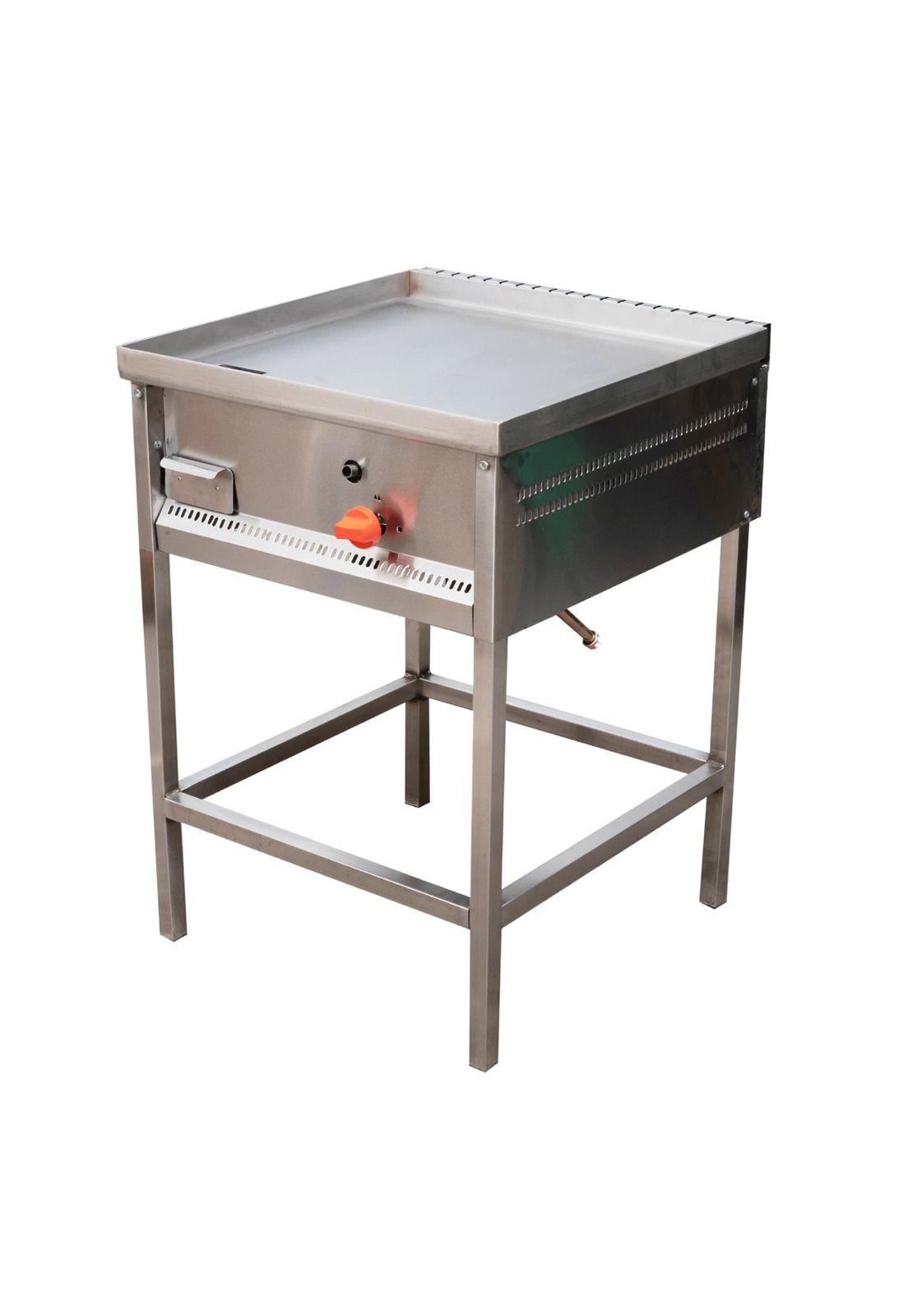 Plancha Churrasquera Acero Inoxidable 60 x 60 cm Ticgas-1