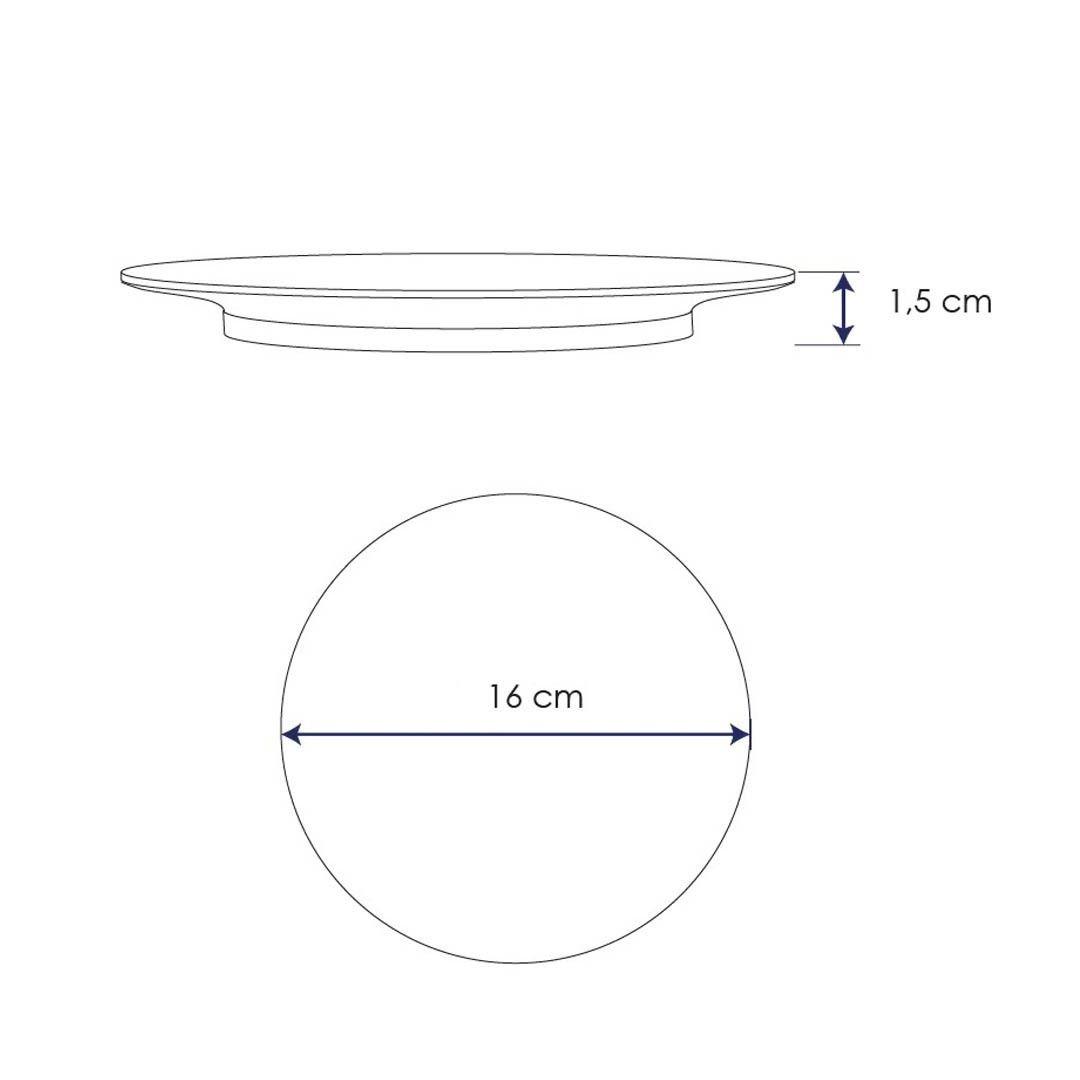 PLATO MELAMINA AMARILLO 16 CM-5