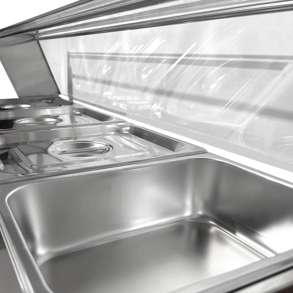 BAÑO MARÍA SOBREMESA C/VIDRIO 4 GN 1/2 VOLTER-2