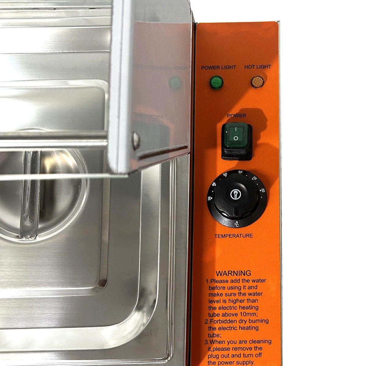 BAÑO MARÍA SOBREMESA C/VIDRIO 4 GN 1/2 VOLTER-3