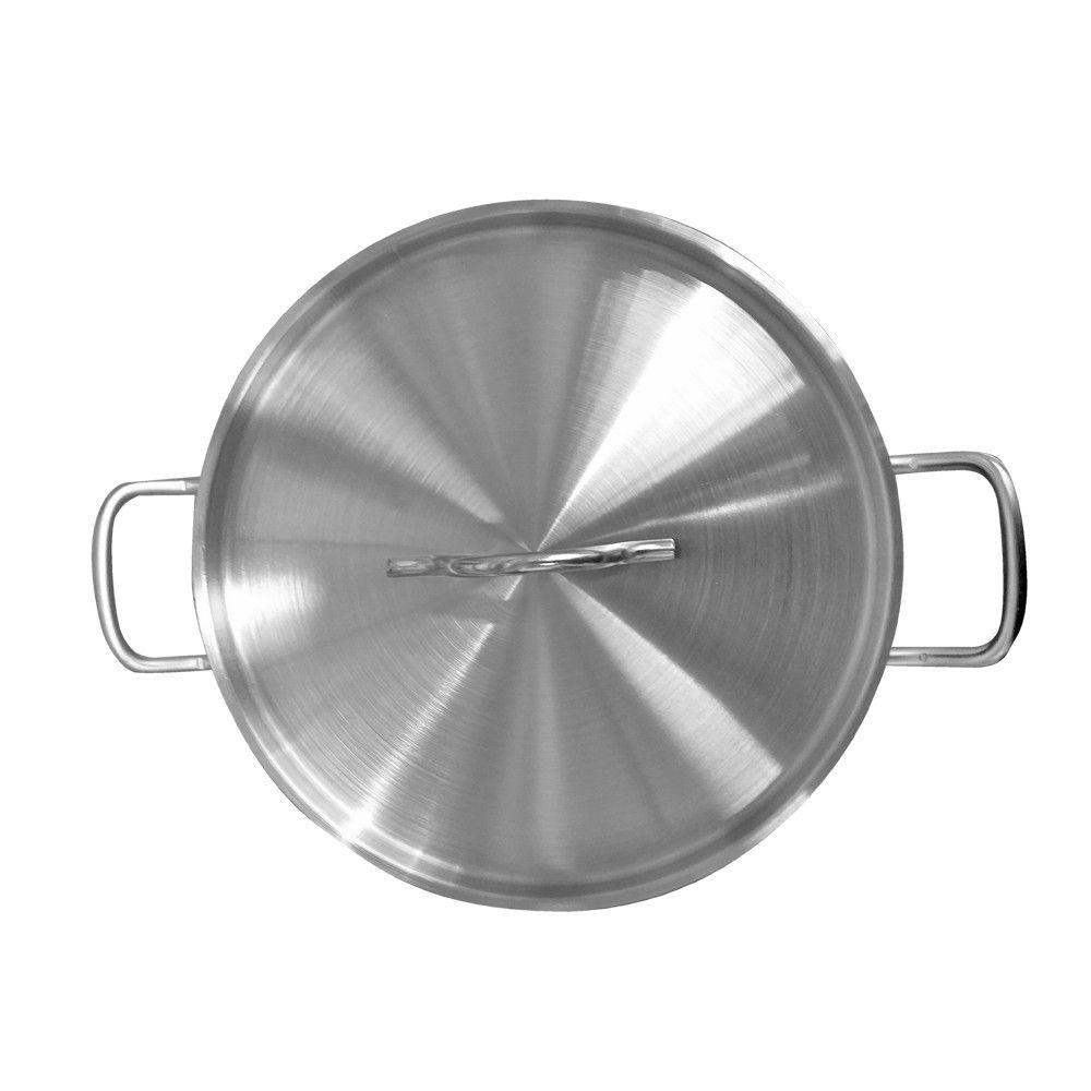 OLLA ARROCERA ACERO INOXIDABLE CON TAPA Y FONDO DIFUSOR 8.8 LITROS-3